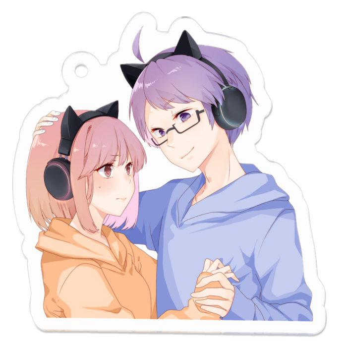 アクリルキーホルダー - 50 x 50 (mm)