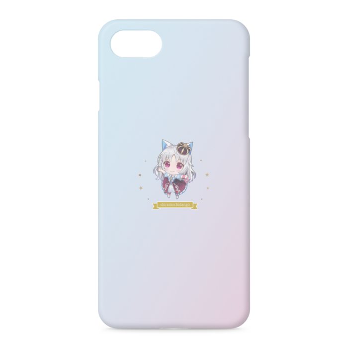 【グラデーション×SDだんごちゃん】iPhoneケース - iPhone 7 / 8 / SE2 / SE3 - 側面あり(1)