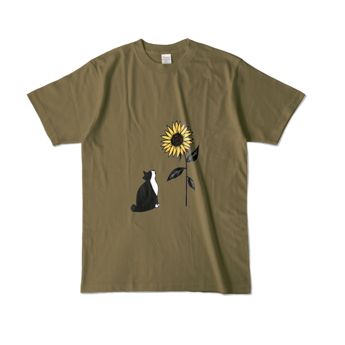 カラーTシャツ - L - オリーブ (濃色)