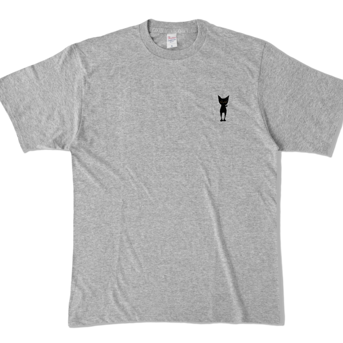 みにらんまるTシャツ - XL - 杢グレー (濃色)