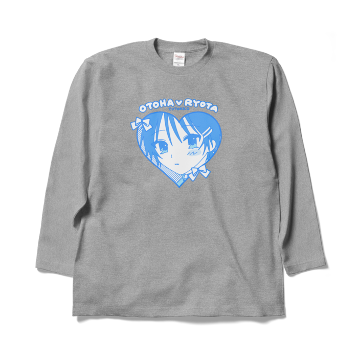 (りょ)ロングスリーブTシャツ - XL - 杢グレー