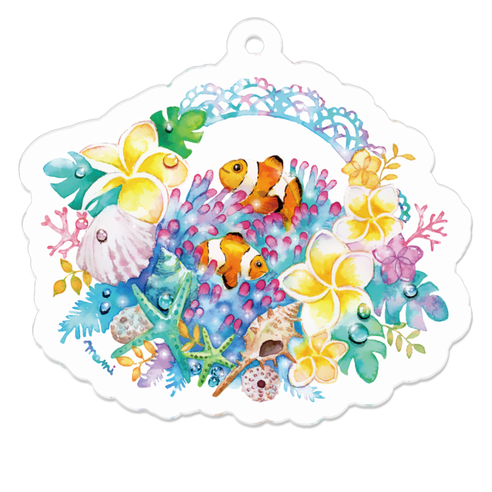 アクリルキーホルダー - 50 x 50 (mm)