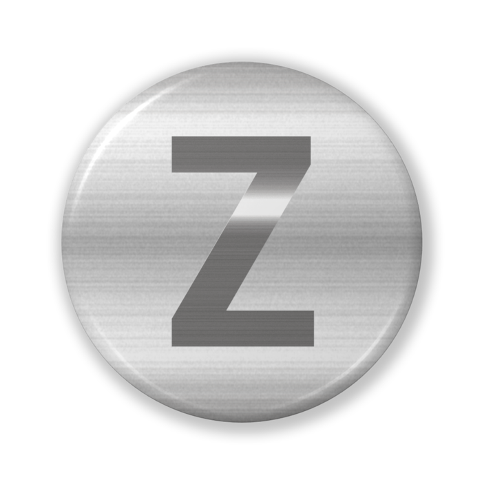 【Z（ゼット）】〈シルバーグラフィック〉缶バッジ- 32mm