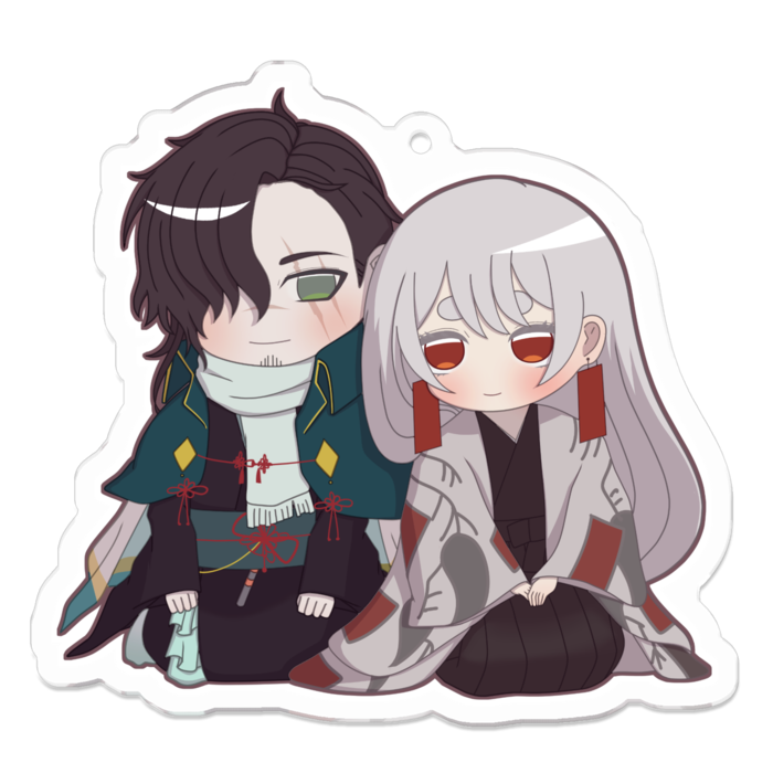 アクリルキーホルダー（コーティング） - 70 x 70 (mm)