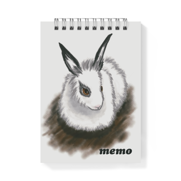 白ウサギ メモ帳 Fm Studio Booth