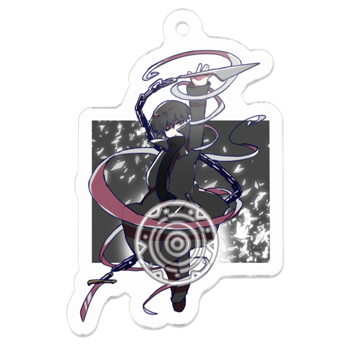 アクリルキーホルダー - 50 x 50 (mm)