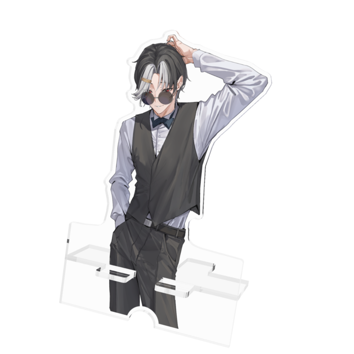 アクリルスマホスタンド - 100x160mm(ケーブル穴あり)