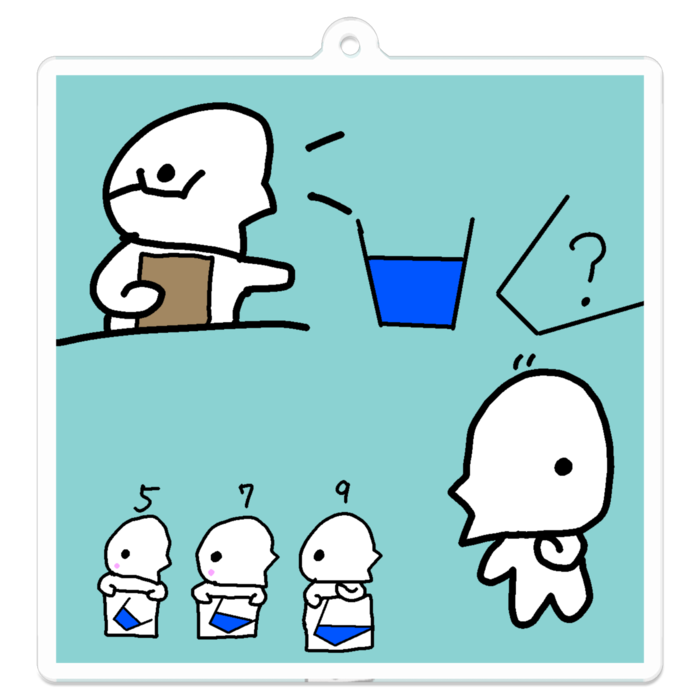 6.水を傾けてまっすぐ線を引く実験