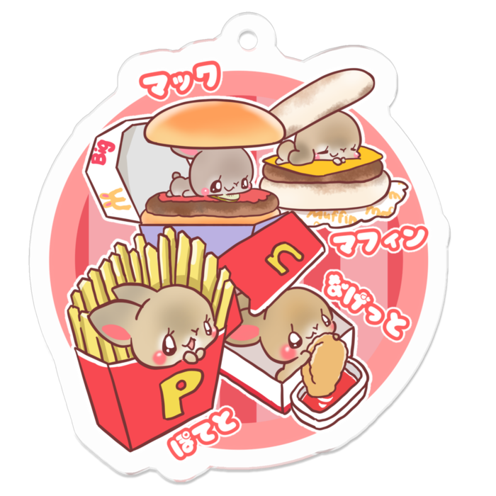 アクリルキーホルダー - 50 x 50 (mm)