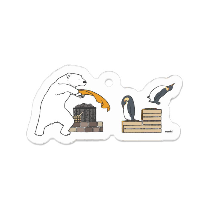 アクリルキーホルダー(コーティング) - 50 x 50 (mm)