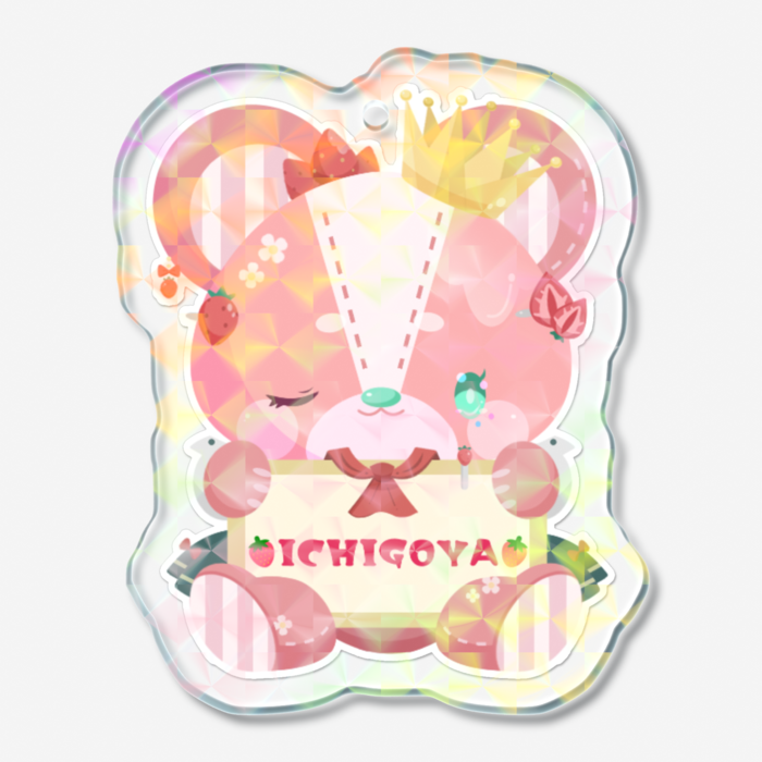 ホログラムアクリルキーホルダー - 50 × 50mm