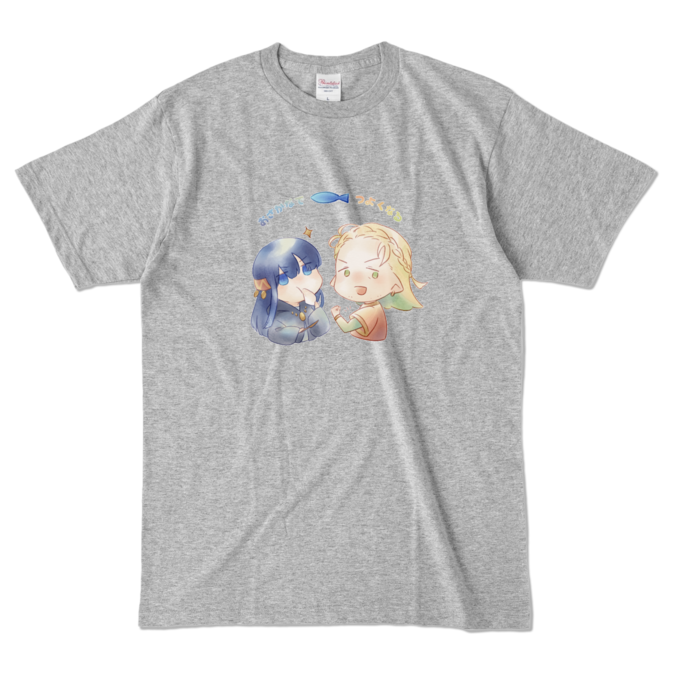 カラーTシャツ - L - 杢グレー (濃色)