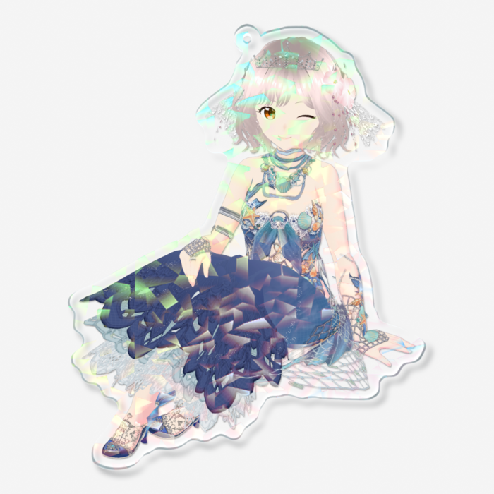 ホログラムアクリルキーホルダー - 100 × 100mm