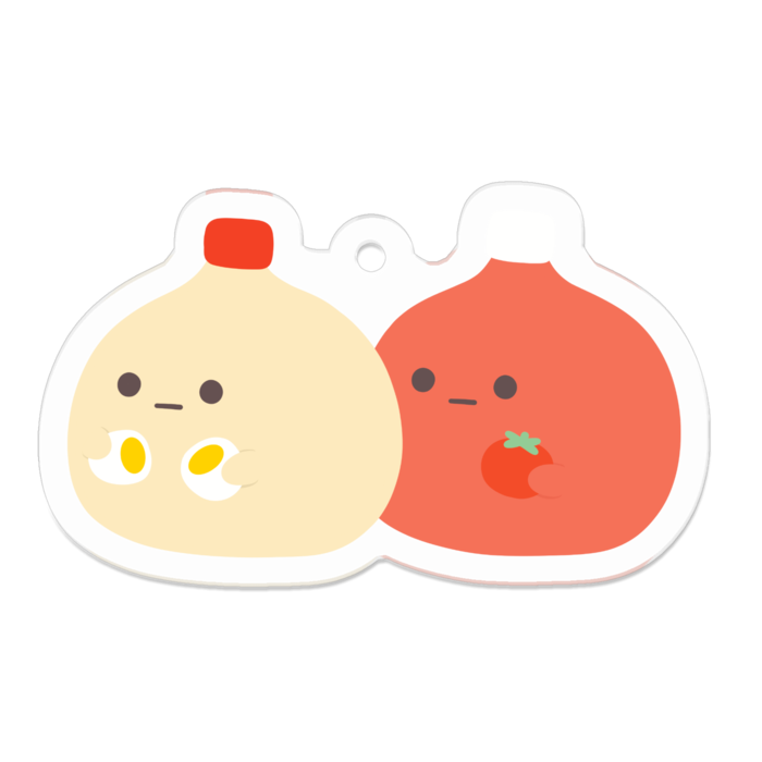 アクリルキーホルダー - 50 x 50 (mm)