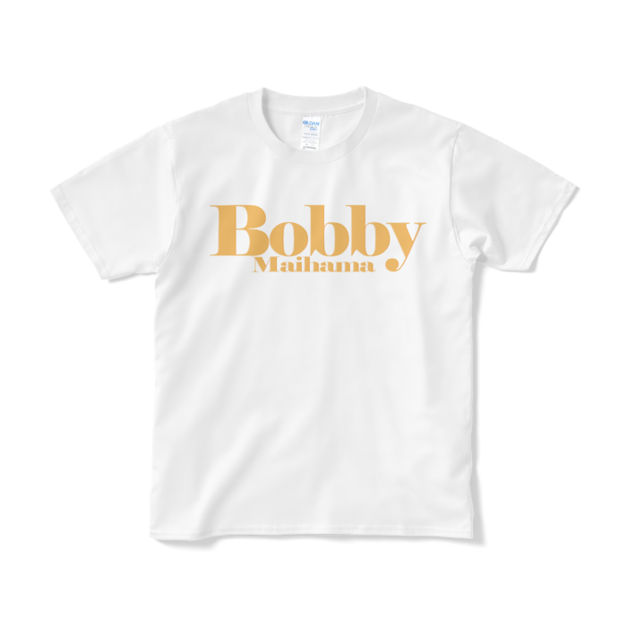 BobbyのTシャツ（ライトイエローロゴ） - S - ホワイト