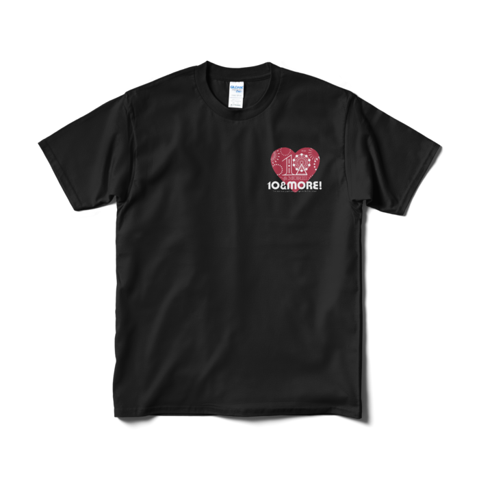 ワンポイントTシャツ - M - ブラック