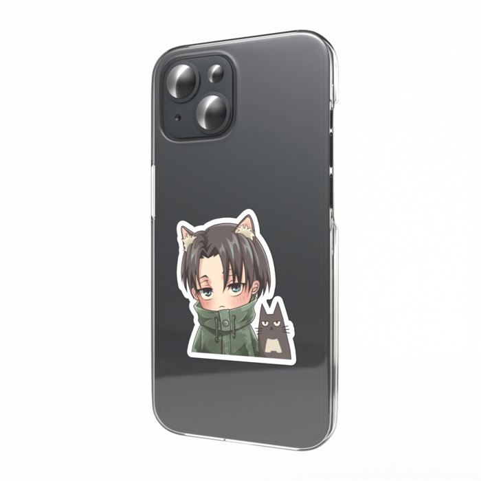 スマホステッカー - クロにゃんこ