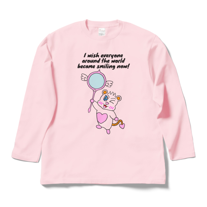 ロングスリーブTシャツ - L - ライトピンク