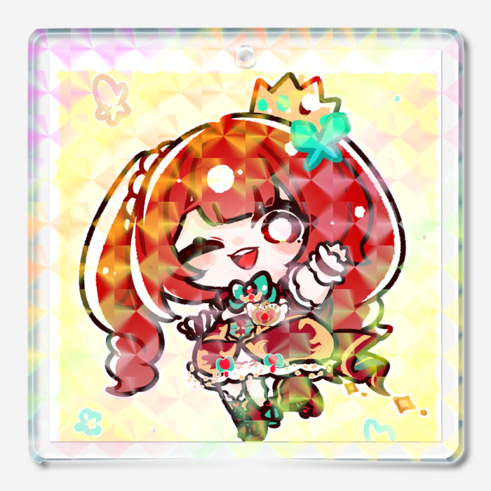 むしゃだむホログラムアクリルキーホルダー ｢hi！｣