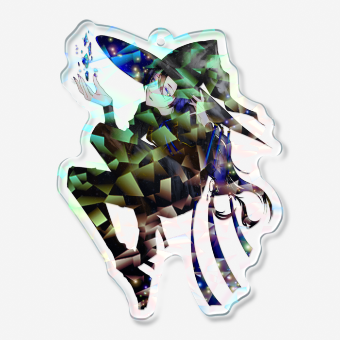 ホログラムアクリルキーホルダー - 70 × 70mm