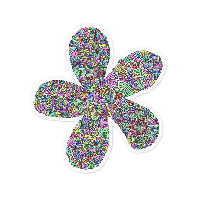 ステッカー - 100 x 100 (mm)