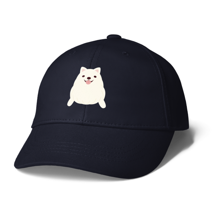 キャップ　紺　サモエド