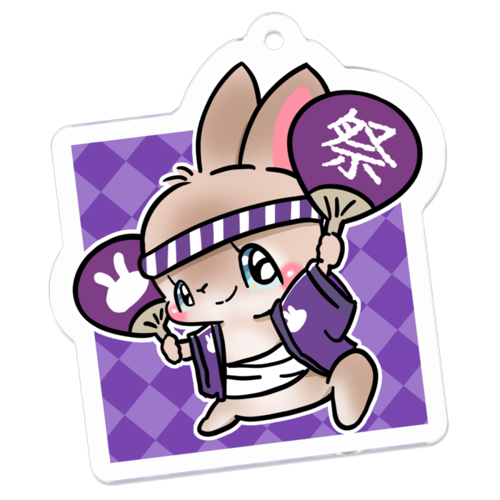 アクリルキーホルダー - 50 x 50 (mm)