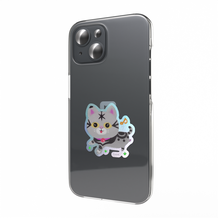 オーロラスマホステッカー - 縦