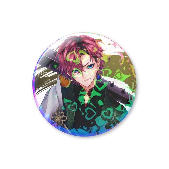 【等身 44mm】ホログラム缶バッジ