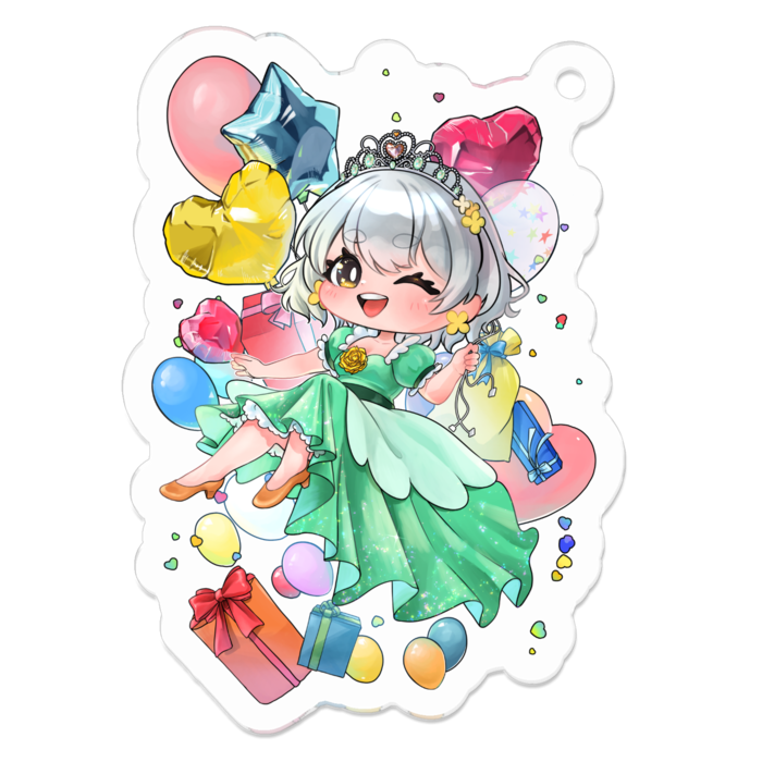アクリルキーホルダー - 50 x 50 (mm)