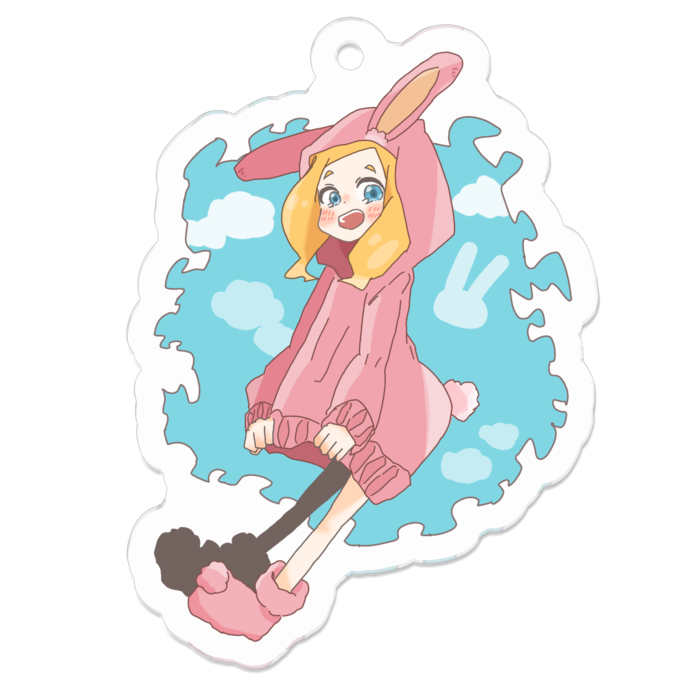 アクリルキーホルダー - 50 x 50 (mm)