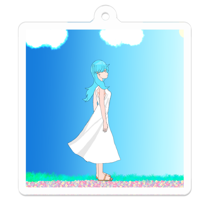 アクリルキーホルダー - 50 x 50 (mm)