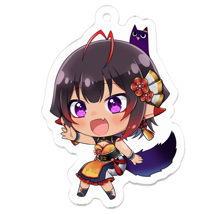 アクリルキーホルダー（コーティング） - 50 x 50 (mm)