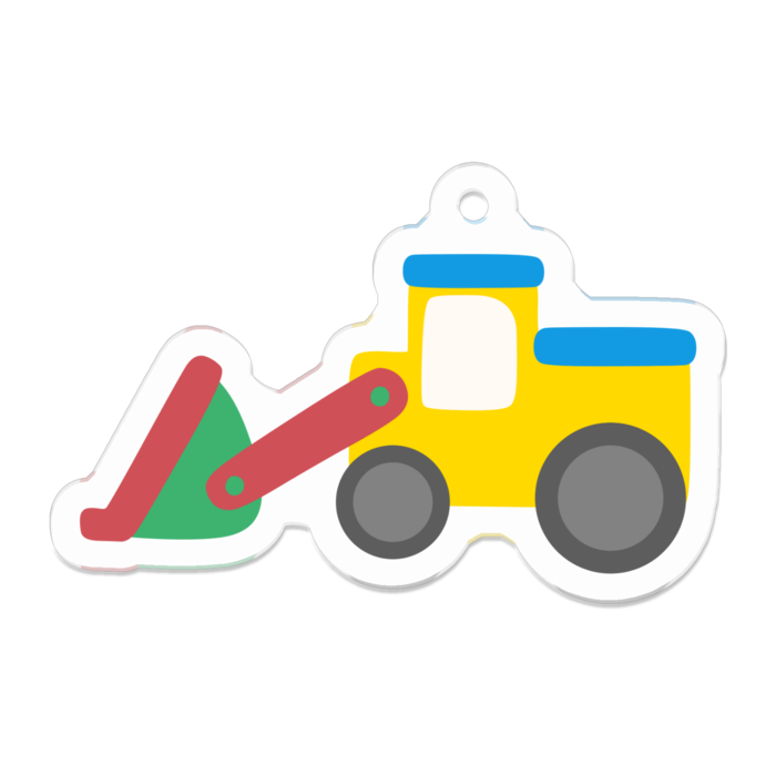 アクリルキーホルダー - 50 x 50 (mm)