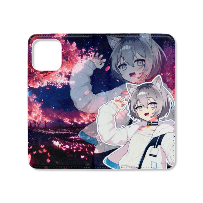 手帳型iPhoneケース(ベルトなし) - iPhone12 ProMax - ストラップ穴 なし