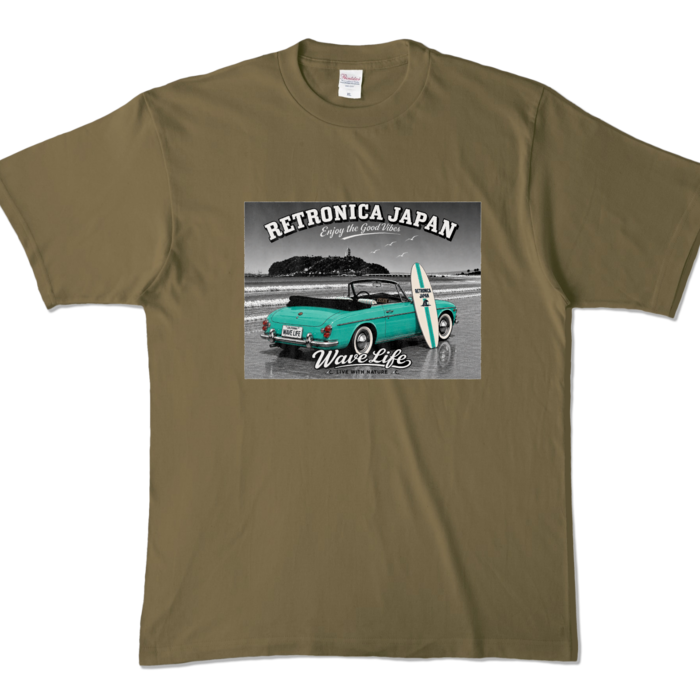 カラーTシャツ - XL - オリーブ (濃色)