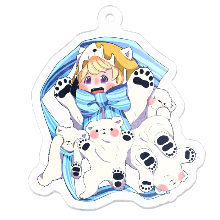 アクリルキーホルダー - 50 x 50 (mm)