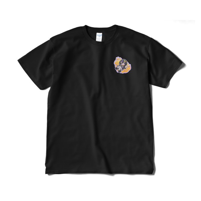 グラフィティ+イラストTシャツ - XL - ブラック