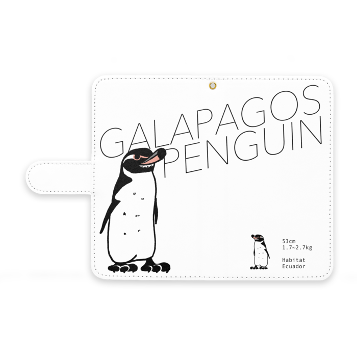 ガラパゴスペンギン 手帳型androidケース M 空とぶペンギン舎b Booth
