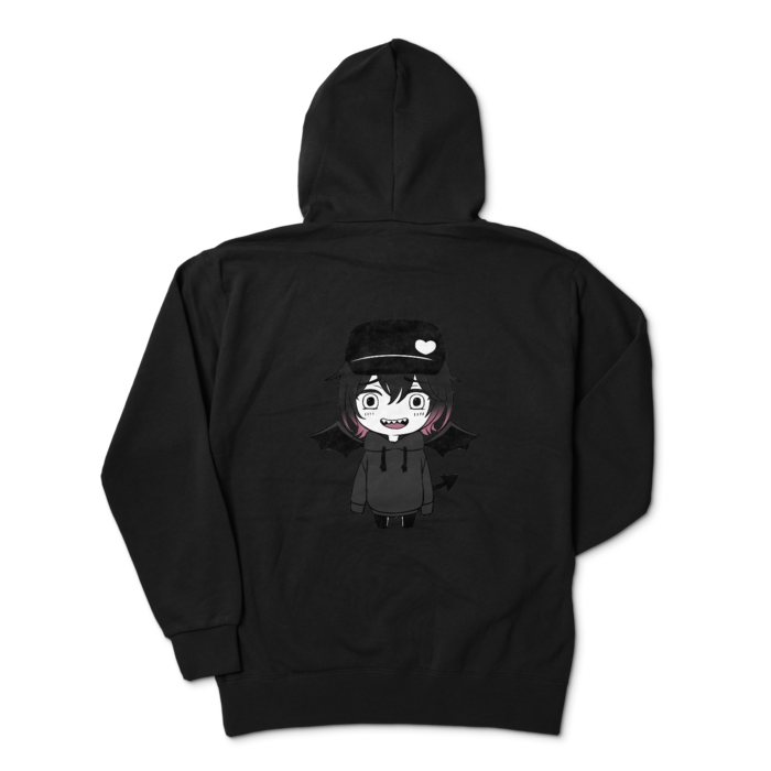ジップパーカー - XL - ブラック