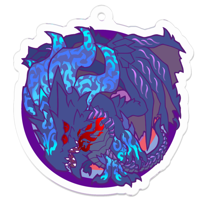 アクリルキーホルダー（コーティング） - 50 x 50 (mm)