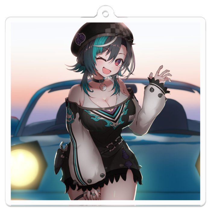 アクリルキーホルダー（コーティング） - 70 x 70 (mm)