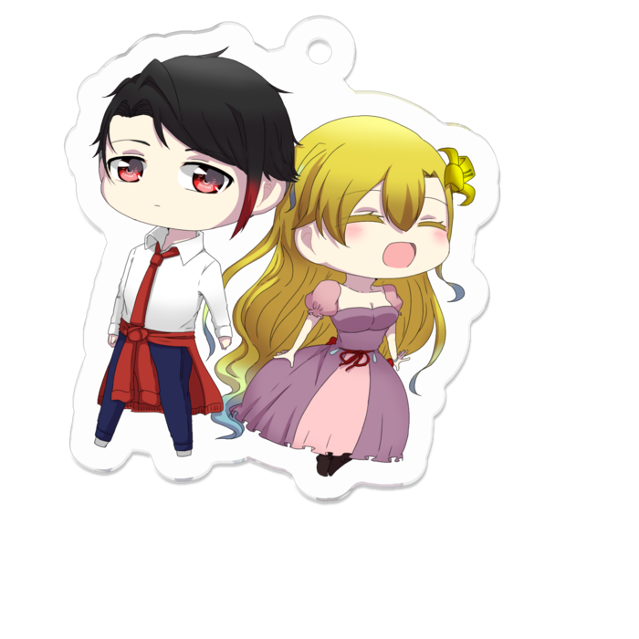 アクリルキーホルダー（コーティング） - 50 x 50 (mm)