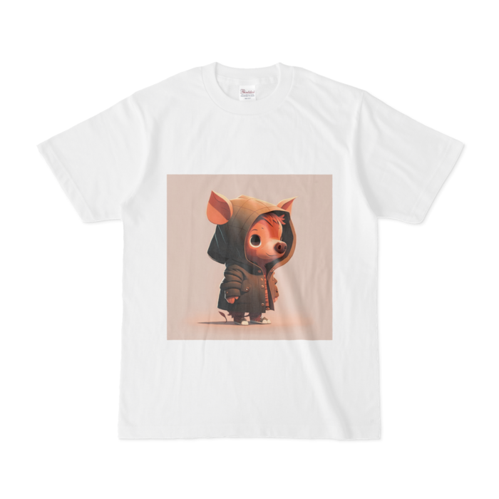 Tシャツ - S - 白(猪）