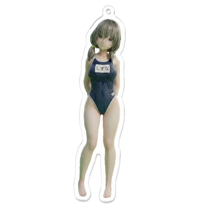 スク水姿 - 100 x 100 (mm)