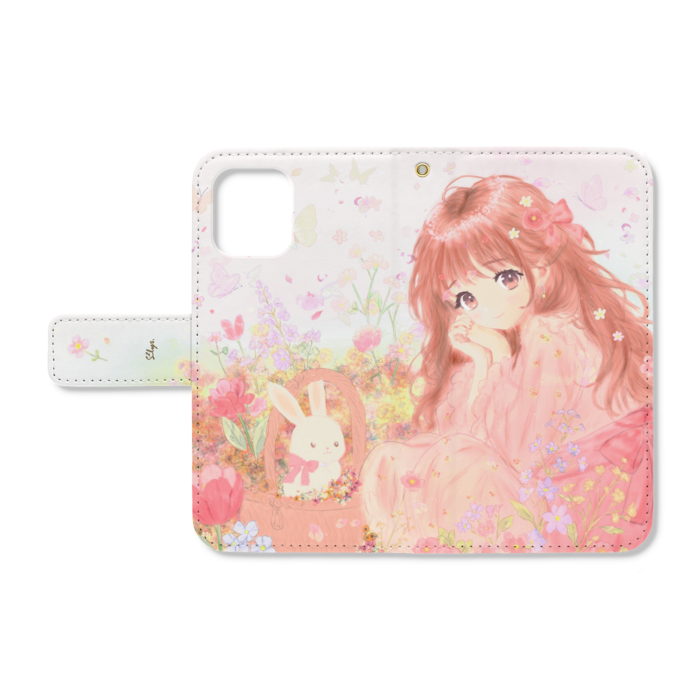 手帳型iPhoneケース - iPhone12 mini - ストラップ穴 あり