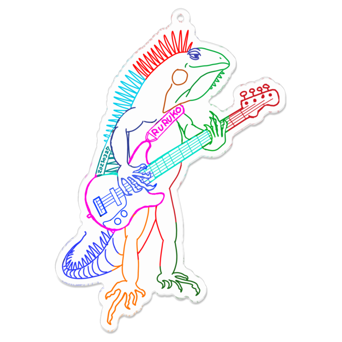 アクリルキーホルダー（コーティング） - 100 x 100 (mm)