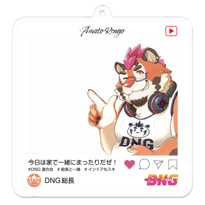 アクリルキーホルダー - 70 x 70 (mm)