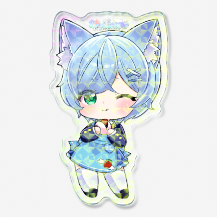 ホログラムアクリルキーホルダー - 70 × 70mm