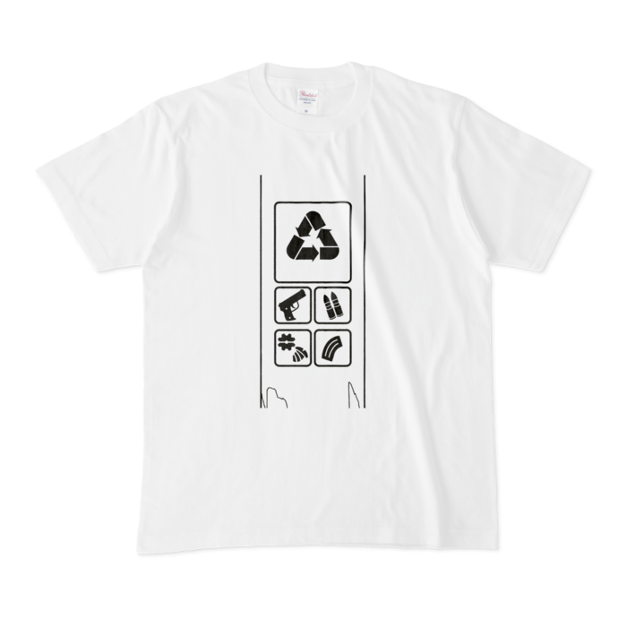 Tシャツ - M - 白(モノクロロゴ)